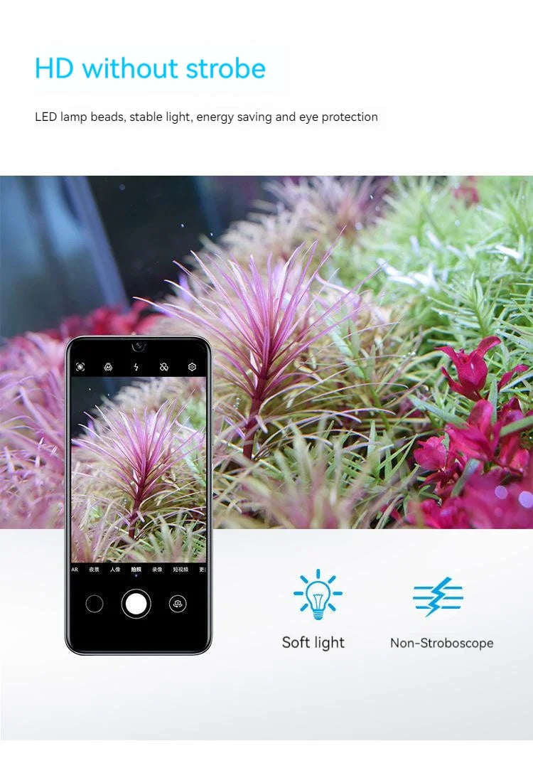 Aquarium Lighting APP Control WEEK AQUA M Series LED Full Spectrum Plant Grow Light with Cycle Timer Telescopic Fish Tank Light