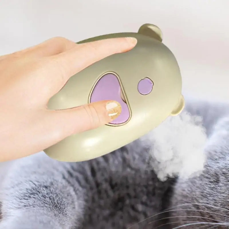 Electric Steamy Kitten Brush Cats Steamy Vapor Massage Cat Steam Brush Cleaning Steam Brush for Cats Dogs Rabbit Pets