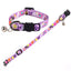 Cartoon Pet Cat Neck Collar for Small Dogs 19-28cm Ring Bell Anti Lost Adjustable Chihuahua Neck Wear Polyester Pet Accessories