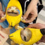 Squeaky funny banana happy cat charm sounding plush toys keychain banana cat pendant dolls