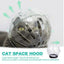 Transparent Cat Muzzle Anti Bite Transparent Cat Head Cover Breathable Clear Pet Accessories With Magical Sticker Cat Bubble Muz