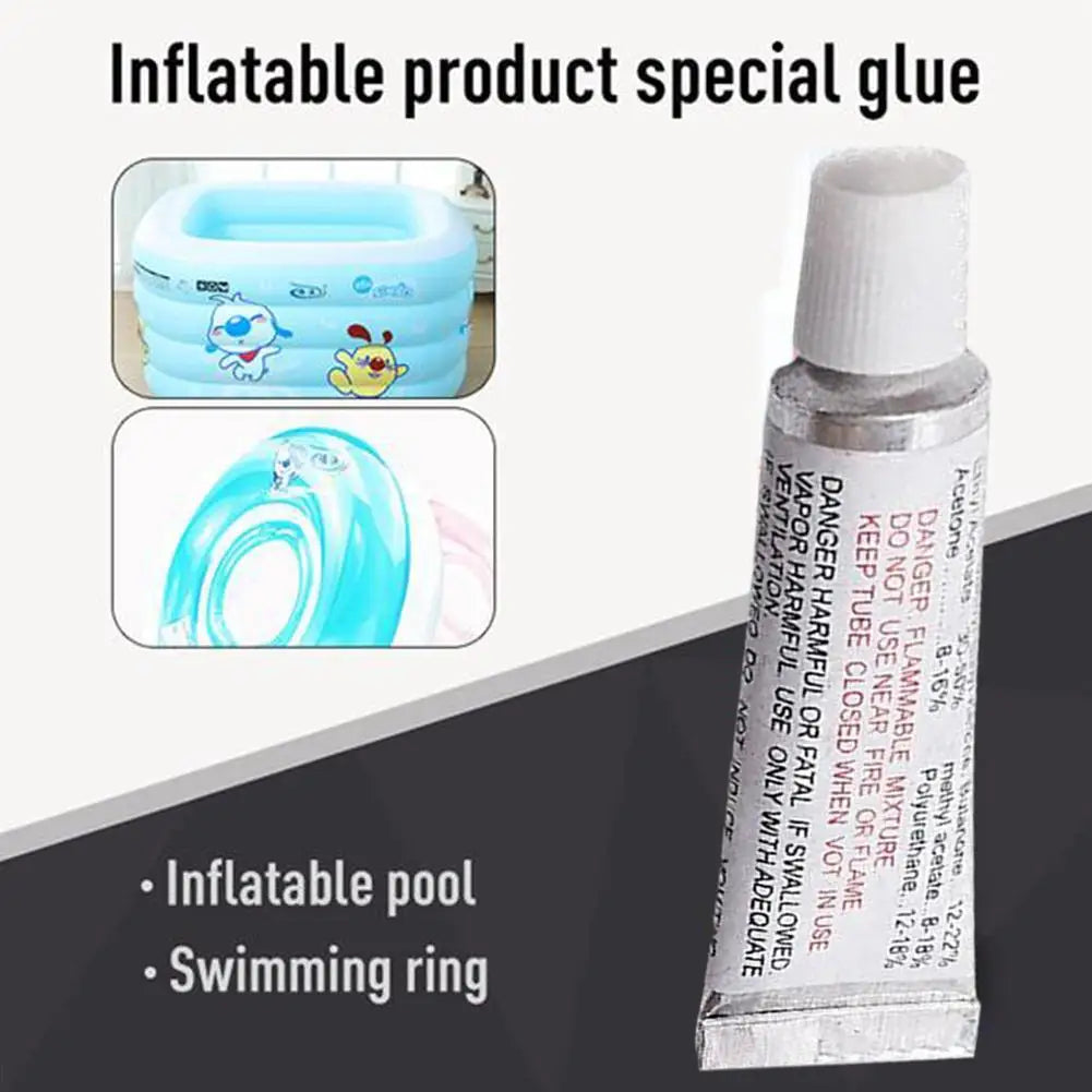 Inflatable Boat Repair Kit - PVC Adhesive Patches for Waterbed Air Mattress Swimming Toy and Inflatable Boat Repair Glue