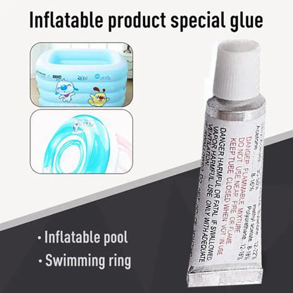 Inflatable Boat Repair Kit - PVC Adhesive Patches for Waterbed Air Mattress Swimming Toy and Inflatable Boat Repair Glue