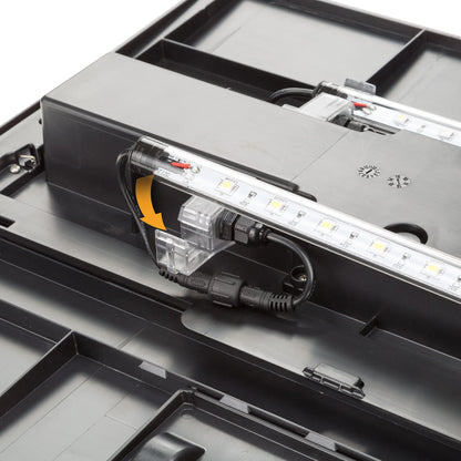 Ferplast Dubai 100 LED - 190 L. Glass Aquarium with Two LED Lamps, Internal Filter and Heater. 2 Colours.
