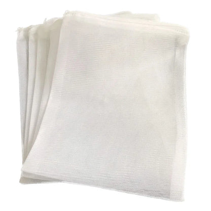 5Pcs White Dense Hole Filter Net Bag Mesh Bag Acquarium Pond For Bio Ball Carbon Media Ammonia Aquarium Fish Tank Isolation Bag