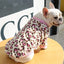 Pet Dog Clothes T-shirt Leopard Print Spring and Autumn Warm Big Dog Large Dog Two Feet Plus Down Golden Retriever Dog Clothes