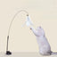 Interactive Cat Toy Handfree Cat Stick Playing Kitten Playing Teaser Wand Toy Suction Cup Bird/Feather Cat Wand Pet Supplies