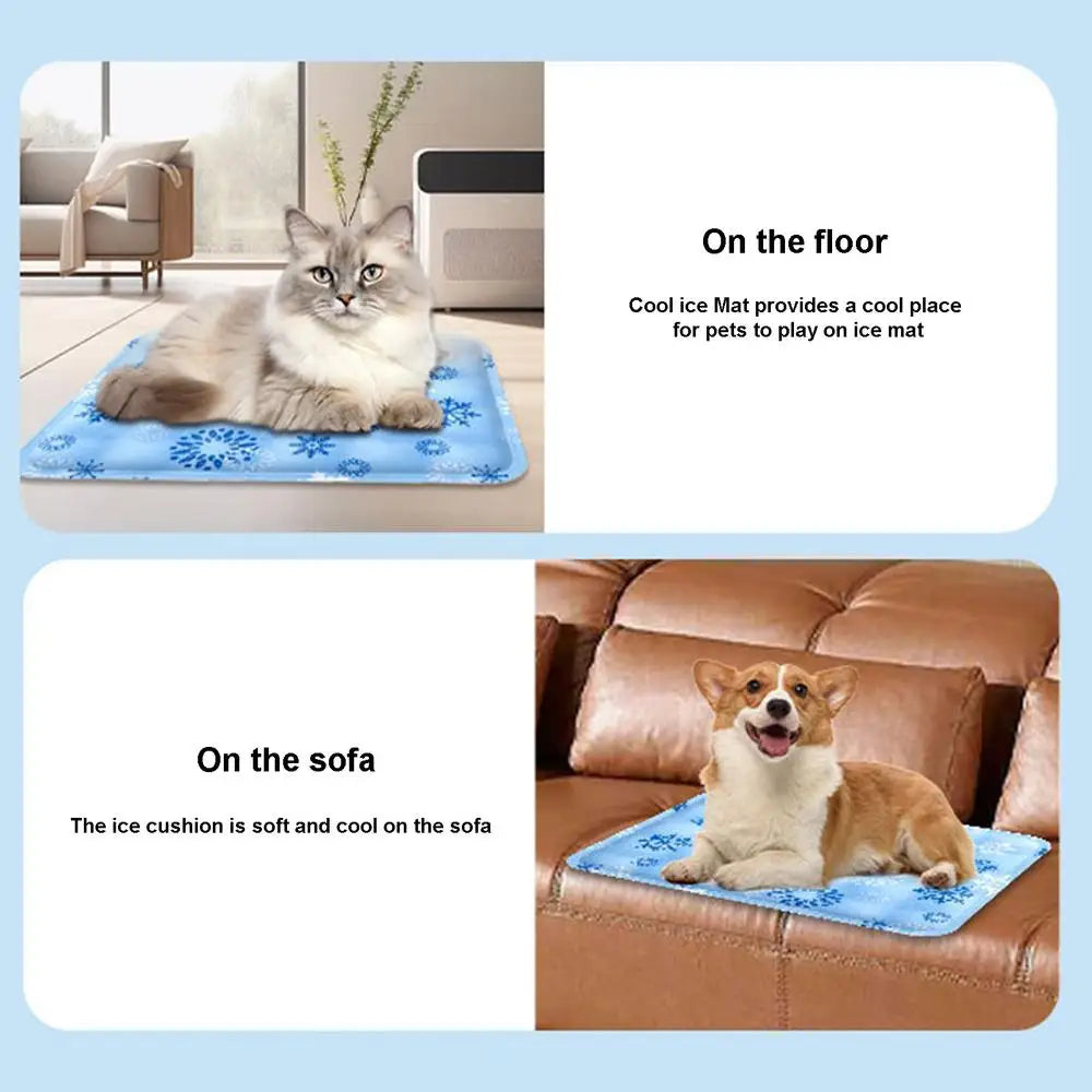 Dog Mat Cooling Summer Pad Mat For Dogs Cat Blanket Sofa Pet Dog Bed Summer Washable For Small Medium Large Dogs Cat