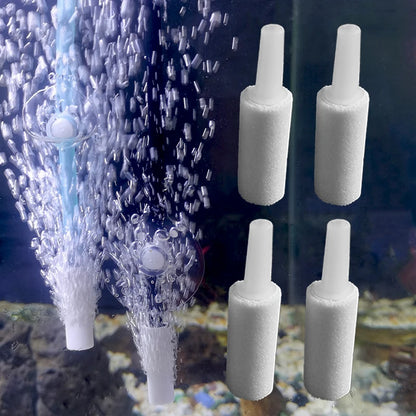 Aquarium Mini Round Mineral Bubble Air Stone Pond Fish Tank Pump Aerator Aeration Hydroponic Oxygen Airstone Accessories 5pcs