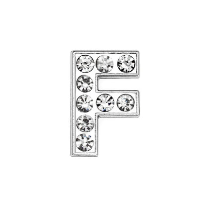 10mm Chrome Alloy Diamond Capital English Alphabet Jewelry Manual Diy Cat Claw Love Pet Collar Accessories