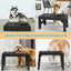 Elevated Stainless Steel Pet Feeding Bowls Height Adjustable Dog Bowl with Stand Cat Bowls Food Water Set with Two Bowls