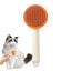 Self Cleaning Cat Brush Pet Cleaning Brush Pet Brush for Grooming Hair Removal with Release Button and Ergonomic Handle
