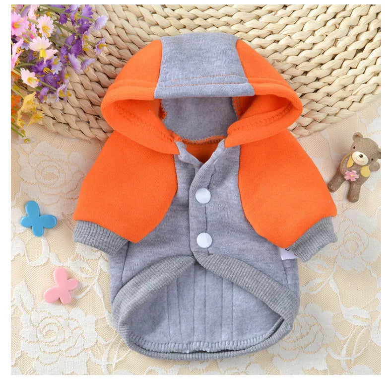 Winter Dog Hoodie Dog Clothes for Small Dog Puppy Clothes Bulldog Dog Coats and Jackets Dog Christmas Clothes Pet Supplies