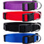 Basic Nylon Dog Collar with Quick Release Buckle Adjustable for Small Medium Large Dogs Bulldog Training Supplies Pet Accessorie