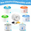 Replacement Activated Carbon Filter for Cat and Dog Water Fountains Flower Shape Round Dispenser Pet Water Fountain Filters