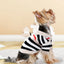 Autumn Winter Dog Clothes Chihuahua Bichon Pet Dog Sweater Soft Striped Cardigan Coat Puppy Warm Knitted Jacket Dog Girl Costume