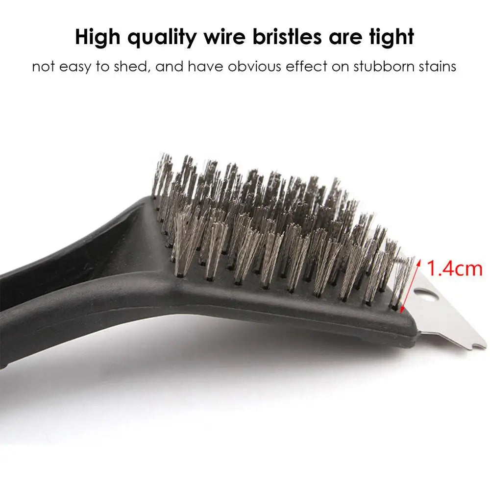 Multifunctional Bird Feeder Cleaner Brush Bird Cage Cleaning Stainless Steel Ergonomics Handle Durable Bird Droppings Cleaning
