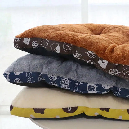 Plump And Thickened Pure Cotton Warm Dog Bed Mat Cat Mattress Winter Warm Pet Mat Non-slip Design Machine Washable  Pet Bread Ma