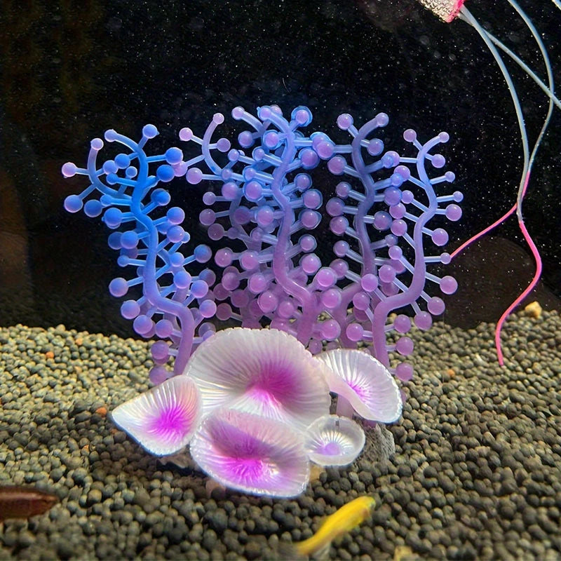 Artificial Underwater Coral Aquarium Fish Tank Simulation Decoration Aquarium Backgrounds Plants Water Flower Beautiful New