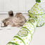 Cat Play Tunnel Folding Interactive Bunny Tent Tunnel Foldable Cat Tent Tubes Portable Indoor Outdoor Kennel Cat Tunnel Tube Toy