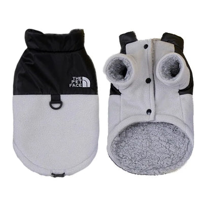 Fleece Dog Jacket Winter Warm Thicken Sherpa Lined Dog Coat for Small Dogs Beagle Puppy, Cold Weather Pet Apparel Winter Clothes