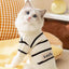 Dog Sweater for Small Dogs Luxury Dog Clothes Striped Pet Cardigan Knitted Coat Chihuahua Costume Bichon Clothing Puppy Jacket