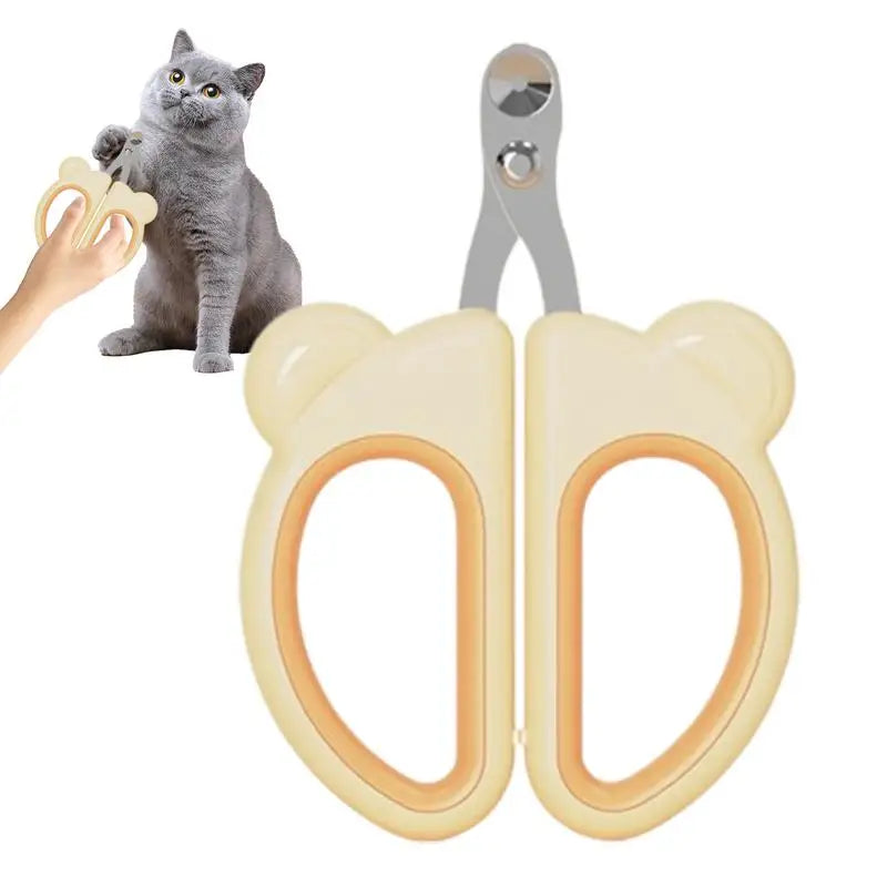 Pet Nail Clippers Sturdy Non-slip Handles Cat Claw Trimmer Puppy Toenail Cutter Professional Anti-Slip Safe Pet Detailing Tool