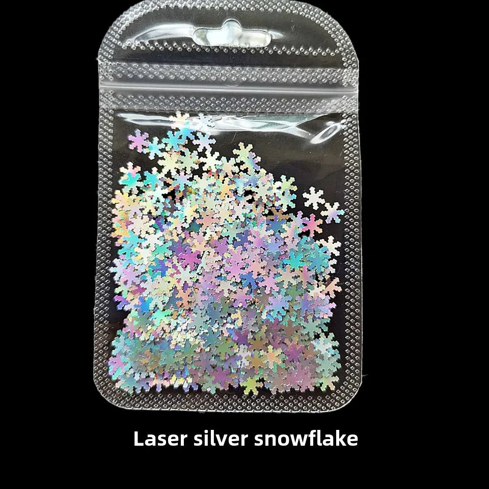 Cross-border Supply 10G BaG Laser Sequins Laser Four-pointed Star Butterfly Star DIY Crystal Glue Material