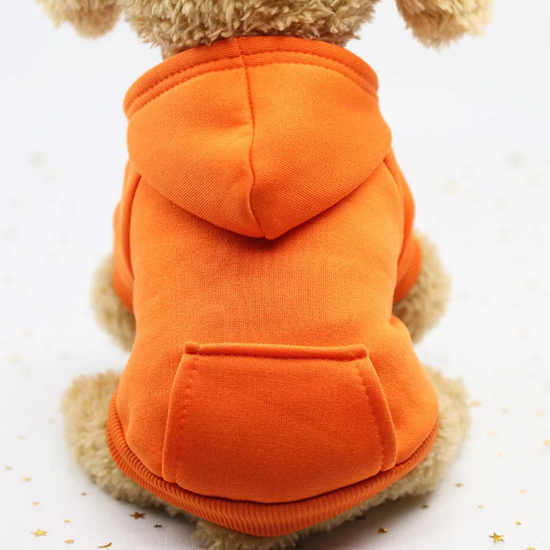 Winter Pet Doggy Clothing Leisure Small Dogs Hoodies Coat for Puppy Soft Warm Cat Dog Sweater Sweatshirt Teddy Chihuahua Clothes