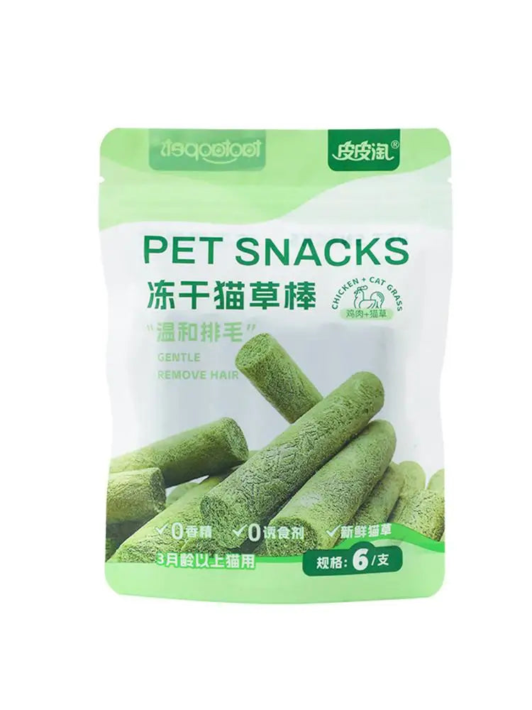 Cat Grass Teething Stick Cat Grass Sticks Pet Snacks Natural Grass Molar Rod Cat Chew Stick Teeth Cleaner Teeth Caring
