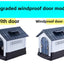 Outdoor kennel with toilet, sun protection in summer, universal in all seasons, outdoor rain-proof dog house, warm in winter, s
