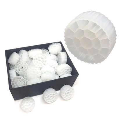 Aquarium Fish Tank Fluidized Moving Bed Filter Bubble Bio Media Filter Fish Tank Sponge With Sucker Air Stone And Sponge Filter