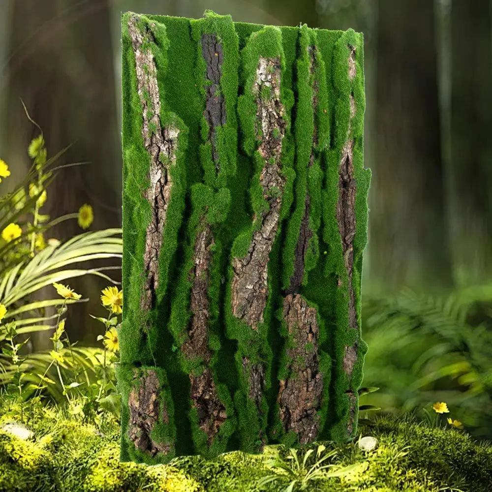 Reptile Cork Terrarium Background Lizard Habitat Decorations Bark Backdrop Reptile Habitat Decor With Artificial Moss for Gecko