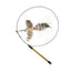 Simulation Bird Interactive Cat Toys Funny Feather Bird with Bell Cat Stick Toy for Kitten Playing Teaser Wand Toys Cat Supplies