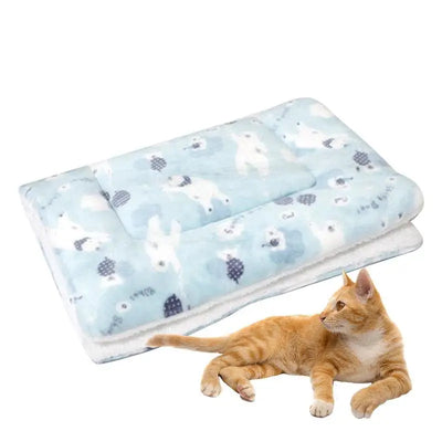 Pet Blanket Flannel Throw Flannel Throw Blanket For Dog Sleep Soft Warm Cushion Mat Washable Puppy Pads Sleep Blanket For Small