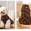 Leopard Dog Sweater Dress Fleece Puppy Dresses for Small Dogs Girl Cat Skirt Apparel Winter Warm Dog Clothes