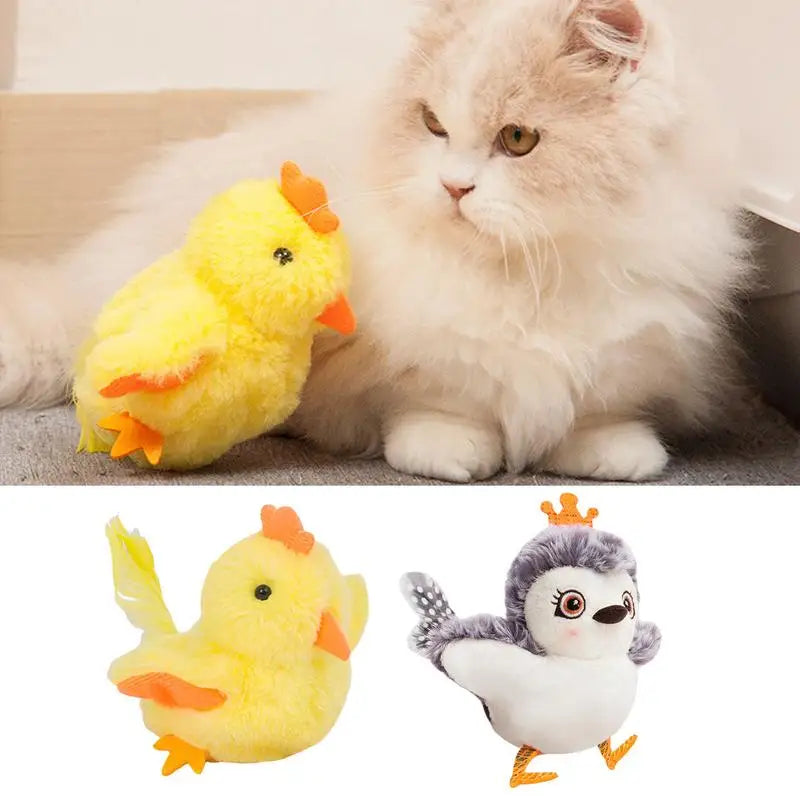Interactive Bird Toy For Cats Simulation Flapping Bird Catnip Toy USB Charging Pet Companion Toy For Medium Small And Large Cats