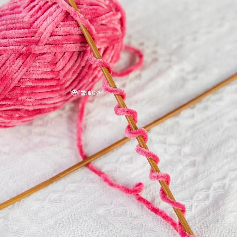 Ruyi bird warm fleece thick wool handmade DIY crochet woven golden velvet hook shoe thread wool ball