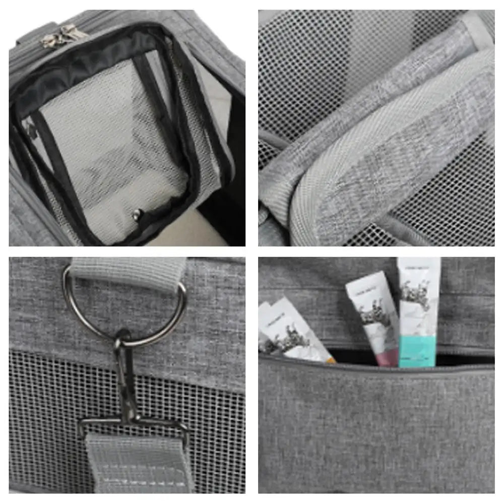 Animal Carriers For Cats Adjustable Cat Carrier Soft Dog Crate Cat Accessories Animal Carriers Travel Oxford Cloth 2 Ways For