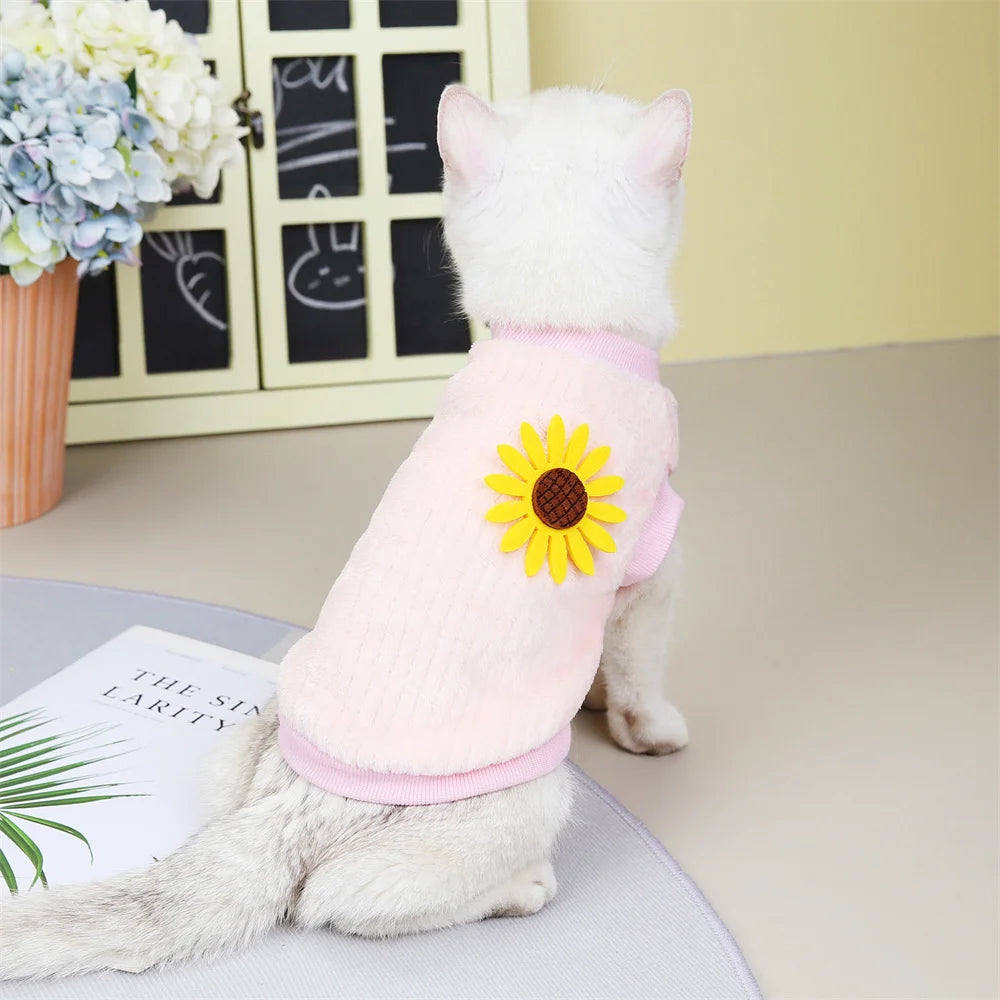 Autumn Winter Sphynx Cat Clothes Korean Pet Sweater for Cats Gotas Katten Kedi Pullovers Dog Hoodie mascotas Costume Clothing