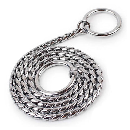 Copper Snake P Chain Dog Collar Small Puppy Large Dog Collar Necklace Choker Pet Training Supplies Slip Collar Gold Sliver Black