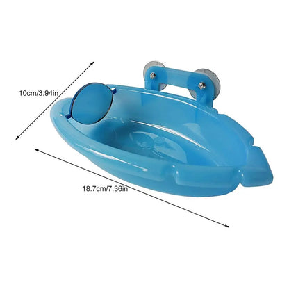 Bird Bath Tray Safe Space Saving Harmless Birdbath Bowl Bird Tub Pet Bath Pool Healthy Bird Bathtub For Canaries Small Birds