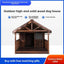 Outdoor Dog House Solid Wood Waterproof Large Dog Golden Retriever Kennel Rainproof Kennel Pet Villa Summer Outdoor Dog House