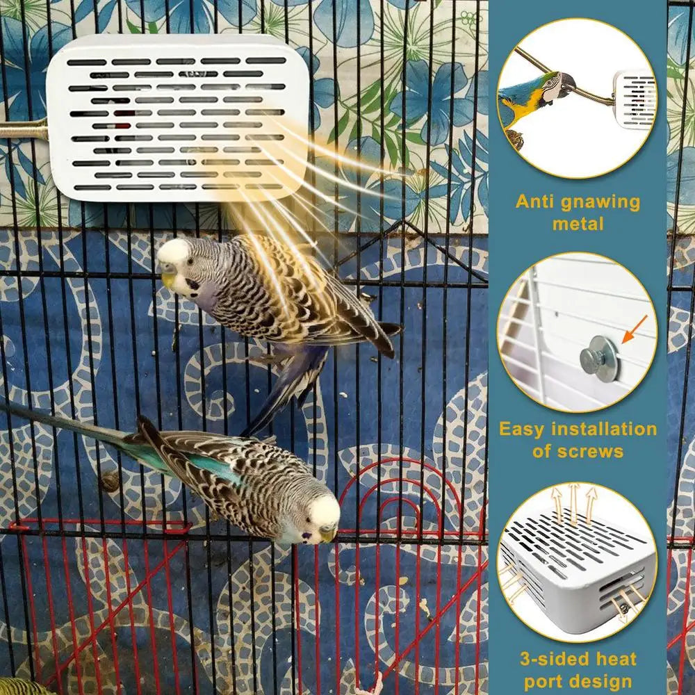 Bird Warmer For Cage Bird Heater Simulates Natural Environment Lighting Bird Lamp Simulates Natural Environment For Parrots
