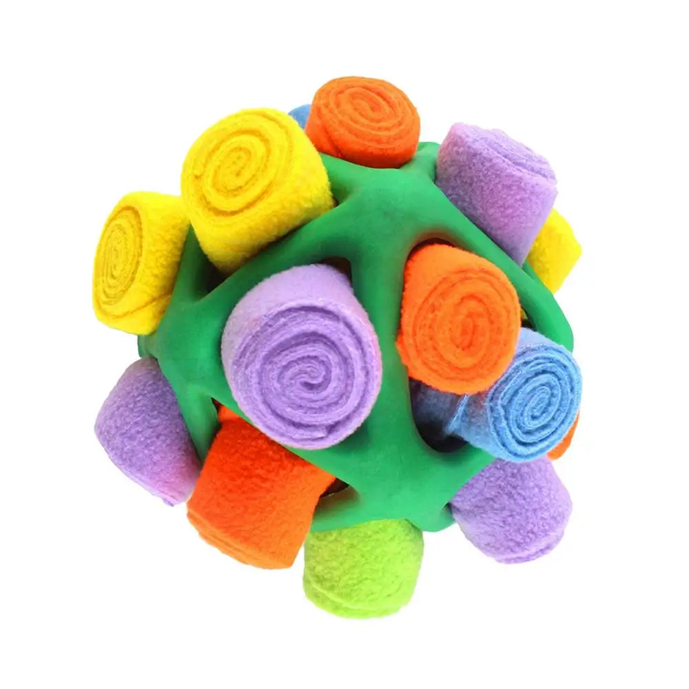 Furry Fellow Dog Toy Dog Snuffle Toy Sniff Ball Unbreakable Sniffle Interactive Treat Ball Dog Treat Dispenser Toy Dog Puzzle To
