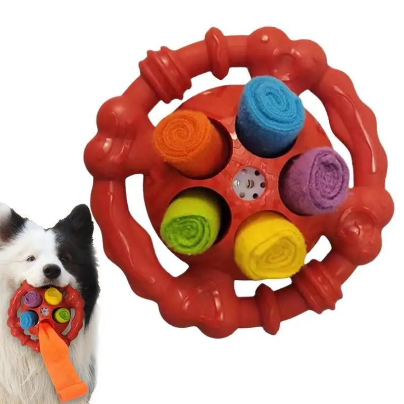 Dog Snuffle Ball Natural foraging Interactive Pet Snuffle Ball Pet Slow Feeder Chew Toys With Bite Resistant Rope Puzzle Dog