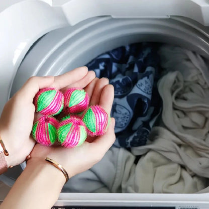 6pcs Nylon Laundry Ball Washing Machine Decontamination Ball Fur Lint Sticking Dedusting Roller Pet Hair Removal Ball in Laundry