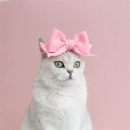 Lovely Bow Tie Hair Hoop for Cats Princess Cat Party Head Wear Pet Gifts Small Medium Dogs Accessories Elastic Cats Pet Products
