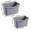 Fish Tank Tool Organizer 2pcs Aquarium Tools Organizer Aquarium Supplies Aquarium Accessories Storage Box For Aquariums Fish