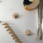 Cat Tree Wall Mounted Cat Shelves Scratching Post for Cat Jumping Platform and Cat Hammock Rope Ladder Wall Wooden Furniture